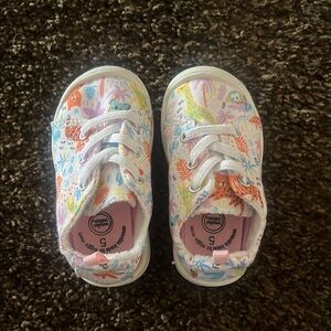 Wonder Nation Red and Pink Sneakers Playful Design